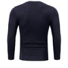 Crew Neck Sweater for Mens Knitted Pullover Sweaters with Solid Stripe - 3 of 4