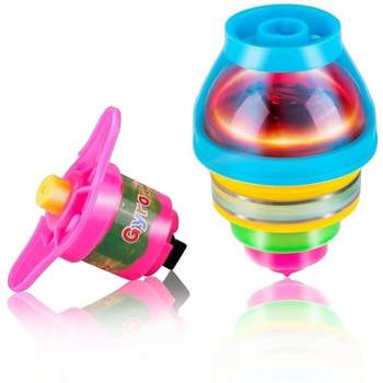 Insten 15 Pack UFO Spinning Tops With LED Lights