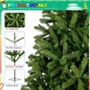 Artificial Christmas Tree, Unlit Premium Spruce Xmas Tree with 2576 Mixed PE PVC Tips, Hinged Design, Easy Assembly, Foldable Metal Stand, Green - 4 of 4