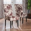 NicBex Set of 2 Modern PU Leather Dining Chairs, Minimalist Rubberwood Legs Design, Upholstered Kitchen Side Chairs - 3 of 4