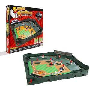 Game Zone Super Stadium Baseball Game, Tabletop Action Game for Adults and Children Ages 6 and Older - 1 of 4