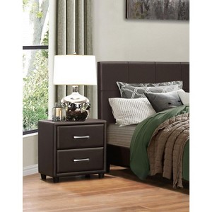 NicBex Nightstand with 2 Drawers,1pc Side Table with  Multi-colored and Finish and Pulls,Bedside Table for Bedroom,Living Room - 1 of 4