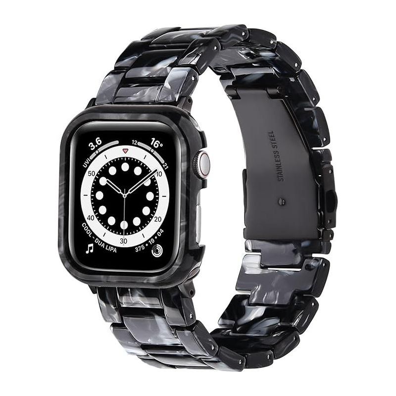 Worryfree Gadgets Resin Band with Bumper Case for Apple Watch, 1 of 8