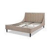 Sandy Wilson Home Aspen Vertical Tufted Headboard Platform Bed Set, Queen - 3 of 4
