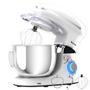 Costway 6 Speed 660W Dough Hook Whisk Beater 6.3Qt Tilt-Head Food Stand Mixer - 1 of 4