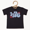 The Juniper Shop Patriotic 1776 Checkered Toddler Short Sleeve Tee - 2 of 4