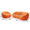 WJSHome 3 Seater Bubble Sofa and Single Seat Bean Bag Sofa, Comfy Mesh Fabric Upholstered Sofa for Living Room, Office, Apartment - 3 of 4