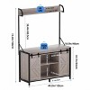 Snynuxx Heavy Duty Aquarium Stand for 55-75 Gallon Fish Tanks with Barn Door and Power Outlets,Supports Reptile Terrariums - 2 of 4