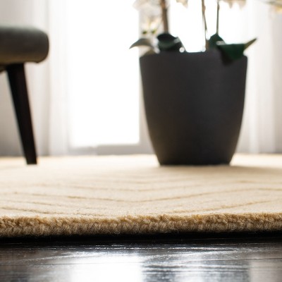 Handmade Blue Wool Tufted Square Area Rug 6' x 6'