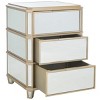 Giana 3 Drawer Nightstand - NST6601 - Mirror - Safavieh - 3 of 4