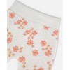 Deux par Deux Girl Printed Quilted Top and Pant Set White and Pink Flowers - 4 of 4