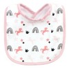 Hudson Baby Infant Girl Cotton and Polyester Bibs 10pk, Im So Fancy Unicorn, One Size - 4 of 4