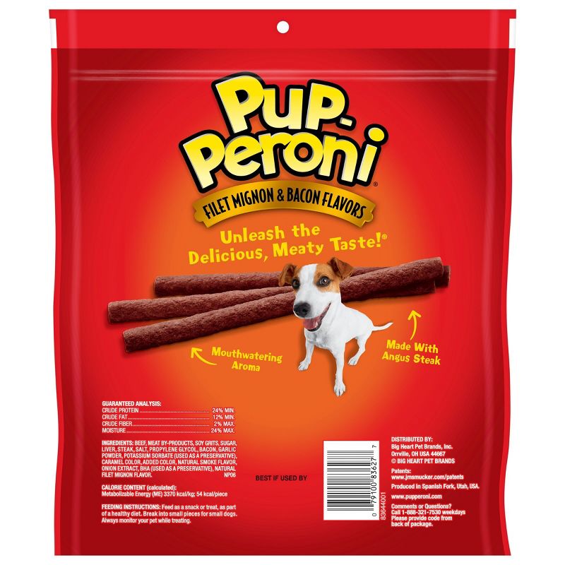 Pup-Peroni Treats Peroni Filet Mignon, Beef &#38; Bacon Flavor Chewy Dog Treats - 22.5oz, 3 of 6