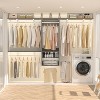 Besiost 154-In Closet Organizer System Wall-mounted with Extendable Hanging Rods - 3 of 4