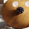 Maven Lane Mila Contemporary Round Wooden Dining Table in Refined Natural Finish - 2 of 4