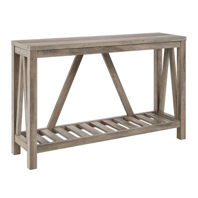 Rustic Lenka Sofa Table Mocha Finish - Steve Silver Co.