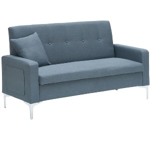 NicBex 57.1 Inch Storage Couch Loveseat Sofa with Metal Legs for Living Room,Small Space,Office,Apartment - 1 of 4