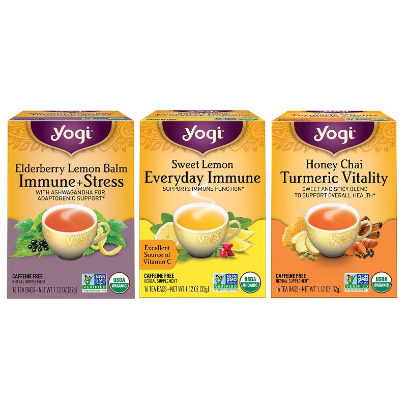 Yogi Tea - Immune Support Variety Pack Sampler -  48 ct, 3 Pack, 1 of 7