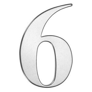 Unique Bargains Self-adhesive 304 Stainless Steel Metal Mailbox Decor House Number 1 Pc - 1 of 4