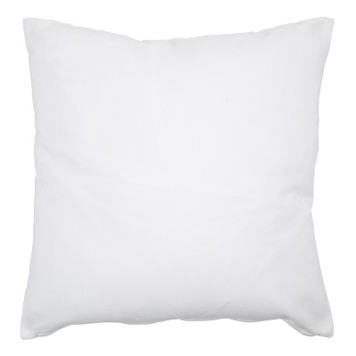 White Alpaca Print Polyester Throw Pillow Cover, 24x24