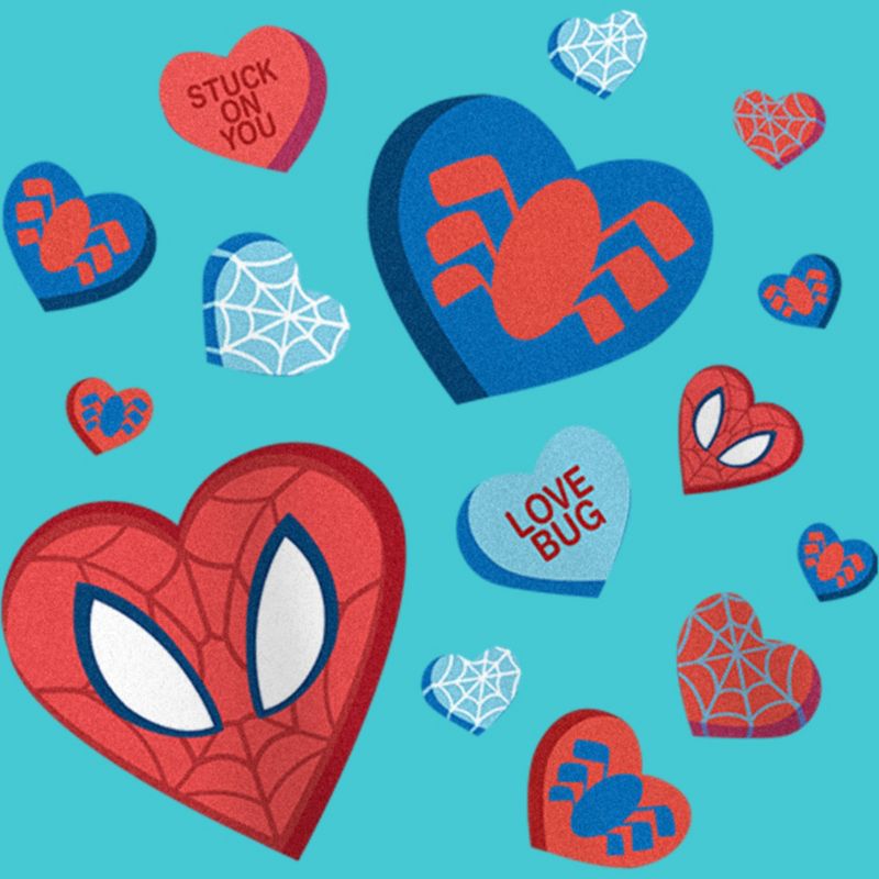 Girl's Marvel Spider-Man Candy Hearts T-Shirt, 2 of 5