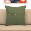 20" Forest  Cotton Throw Pillow With Buttons - 2 of 4