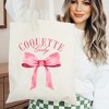 City Creek Prints Coquette Girly Canvas Tote Bag - 15x16 - Natural - 2 of 2