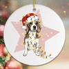 Festive Christmas Beagle Ornament| OrnamentallyYou - 4 of 4