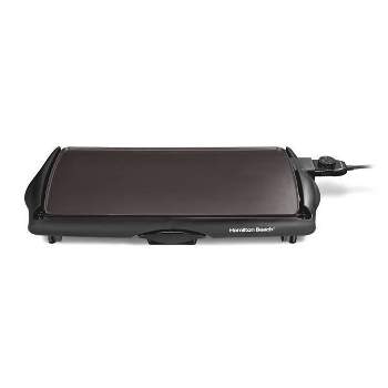 Family Sized Electric Griddle with Removable Temperature Probe, Black and  Decker GD1810BC
