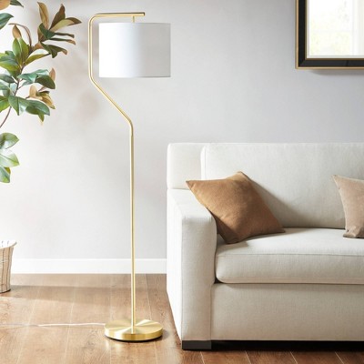 Aster Angular Floor Lamp  Black/Gold - Hampton Hill