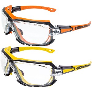 2 Pairs of Global Vision Eyewear Octane Safety Motorcycle Glasses with Clear, Clear Lenses - 1 of 4