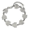 Black Bow Jewelry Stainless Steel Ohio State Buckeyes NCAA Link Bracelet 7 Inch - 2 of 4