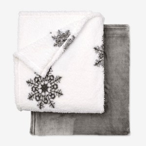 BrylaneHome Fleece Blanket + Free Throw - 1 of 4