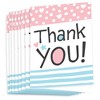 Big Dot of Happiness Baby Gender Reveal - Team Boy or Girl Party Thank You Cards (8 count) - 2 of 4