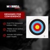 Morrell FITA Compound Bullseye Paper Shooting Targets, 17 x 17-Inch Sheets, for Indoor or Outdoor Ranges, Made with Wood-Free Printed Paper, 100 Count - 3 of 4