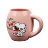 Peanuts You Are So Loved 18 Oz Pink Oval Ceramic Mug - 3 of 4