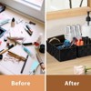 Aoibox Woven Storage Baskets Organizer 6 Pack Large and Small Cube Bins for Bathroom Drawer Closet Shelf Black - 2 of 4