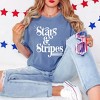 Simply Sage Market Women's Stars and Stripes Retro Short Sleeve Garment Dyed Tee - 2 of 4