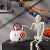 12" Bullseye Dog Halloween Trick or Treat Basket Red/White - Hyde and EEK! Boutique™ - 2 of 3