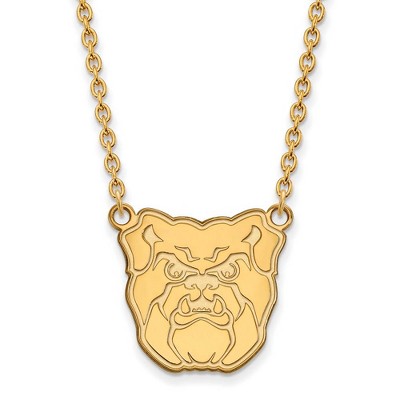 Black Bow Jewelry 10k Yellow Gold Butler Bulldogs NCAA Necklace 18 Inch
