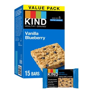 KIND Healthy Grains Bars Vanilla Blueberry - 18oz/15ct - 1 of 4