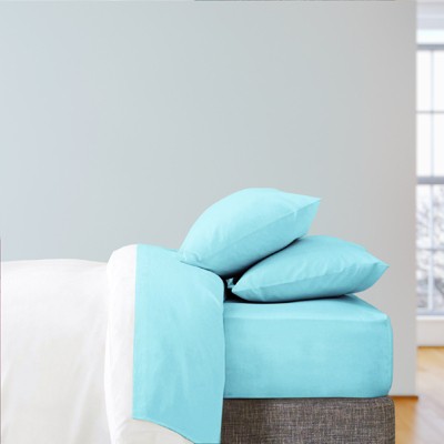 Aqua Twin Bamboo Microfiber Deep Pocket Sheet Set