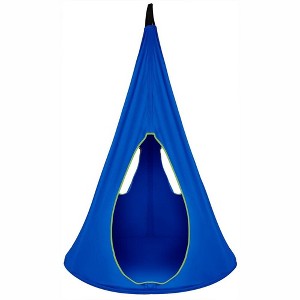 Sorbus Blue Kids Nest Swing - Tree Tent Sensory Swing for Kids Indoor Outdoor Use - 250lbs - 1 of 4