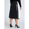 ELOQUII Colorblocked Faux Leather Full Midi Skirt - 4 of 4