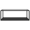 vidaXL Coffee Table Transparent and Black - 3 of 4