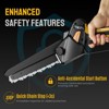 SUGIFT Cordless 8-Inch Mini Chainsaw with Brushless Motor, 20V Battery, Auto-Oiling, and Safety Lock - 3 of 4