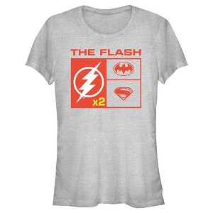 Juniors Womens The Flash Team Icons T-Shirt - 1 of 4