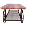 Francie Oak & Antique Gray Finish Coffee Table - 3 of 4