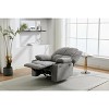 Reclinable Rocking Chair for Adults, Manual Recliner Chair with Cup Holder, Rocking Chairs with Massage and Heating, for Living Room, Bedroom - 4 of 4