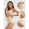 Allegra K Women's Flatten Tummy High Waist Bottom Lifting Control Panties with Hooks Closure - 3 of 4